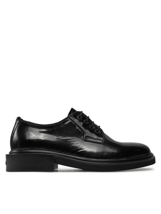 Calvin Klein Calvin Klein Cipele Postman Derby Pat HM0HM01685 Crna