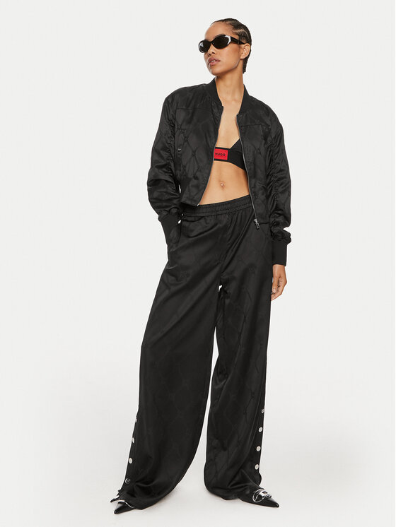 HUGO Hugo Bomber dzseki Aritana-1 50518018 Fekete Regular Fit
