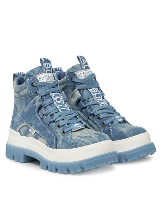 Buffalo Buffalo Schnürstiefeletten Aspha Nc Mid 1622566 Blau
