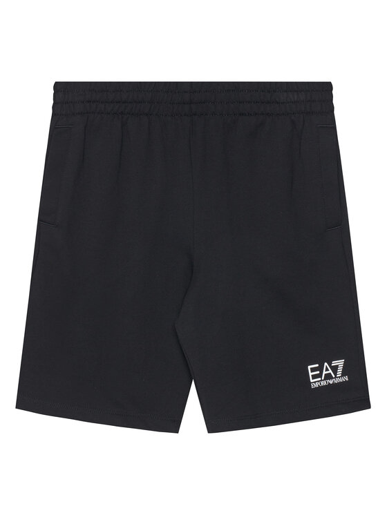 EA7 Emporio Armani Szorty sportowe 7B000026 AF10380 UC001 Czarny Regular Fit