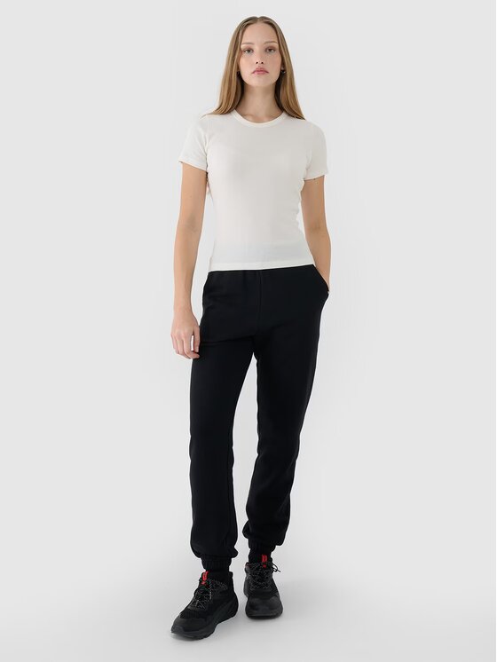 4F 4F Tričko 4FWSS25TTSHF1968-11S Biela Slim Fit