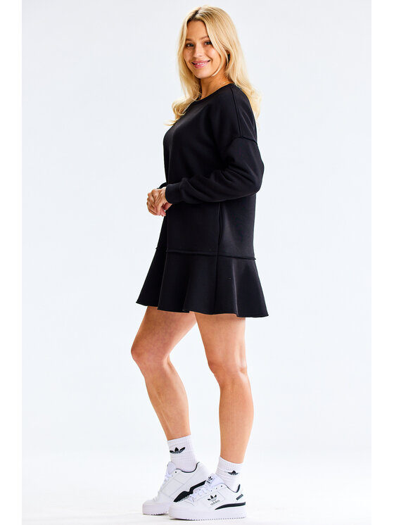 Infinite You Infinite You Úpletové šaty M330 Černá Basic Fit