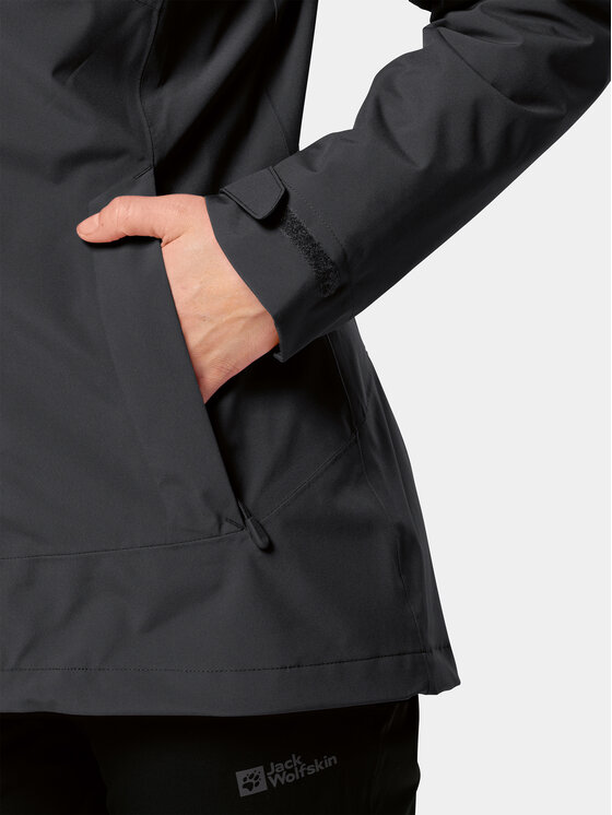 Jack Wolfskin Jack Wolfskin Outdoor striukė Moonrise 3In1 Jkt 1115621 Juoda Regular Fit