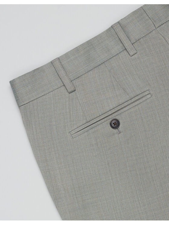 Borgio Borgio Spodnie garniturowe zignago Zielony Slim Fit