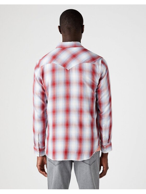 Wrangler Wrangler Koszula LS WESTERN SHIRT Czerwony Regular Fit