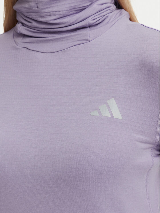 adidas adidas Bluza techniczna Adi365 Running Essentials Winterized KV4284 Fioletowy jasny Slim Fit