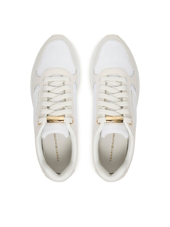 Tommy Hilfiger Tommy Hilfiger Sneakersy Th Chic Eva Runner Mesh FW0FW09465 Beżowy