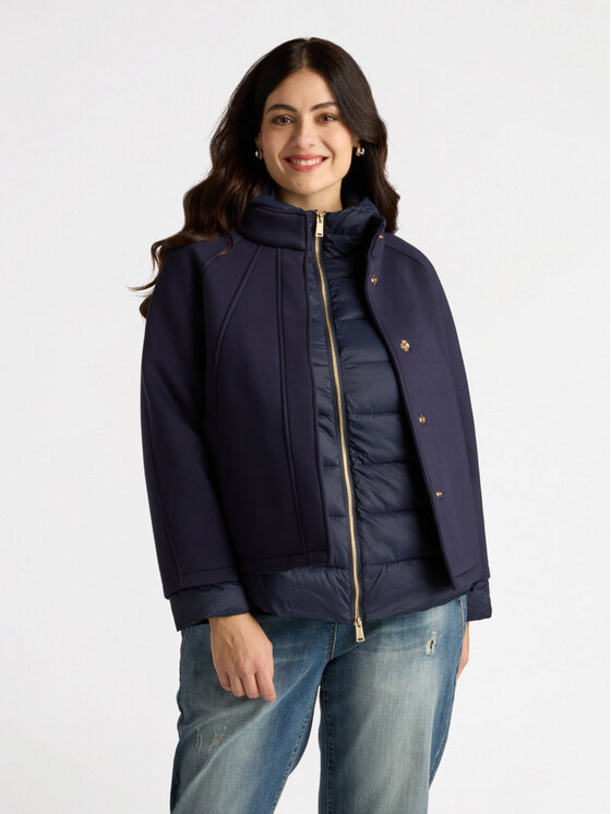 Fiorella Rubino Fiorella Rubino Giubbotto piumino F307T001320N034 Blu Regular Fit