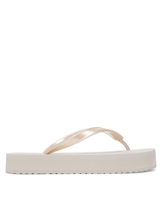 Calvin Klein Calvin Klein Σαγιονάρες Flatform Flip Flop Met Tpu HW0HW03120 Ασημί