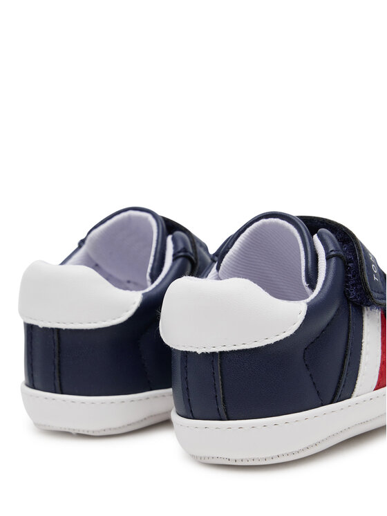 Tommy Hilfiger Tommy Hilfiger Tenisice Stripe Low Cut Velcro T0B9-33831-1433 Tamnoplava