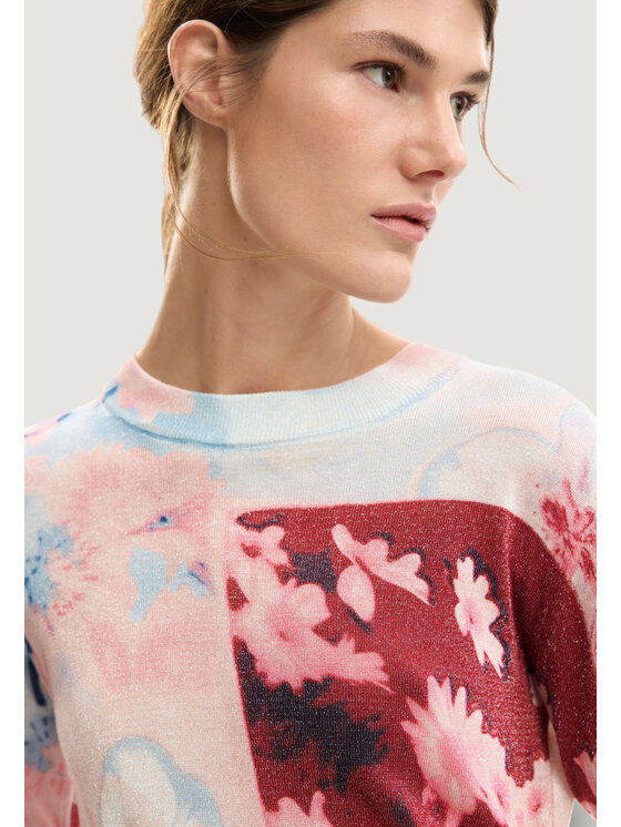 Desigual Desigual Πουλόβερ JERS_COPENHAGUE Ροζ Casual Fit