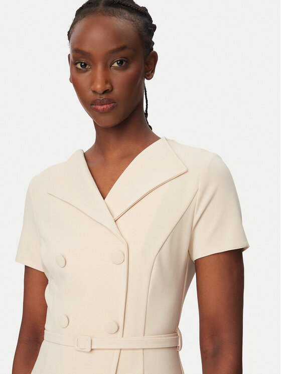 Rinascimento Rinascimento Коктейльна сукня CFC0127893003 Бежевий Slim Fit