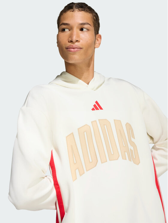 adidas adidas Bluza 161891 Biały Loose Fit