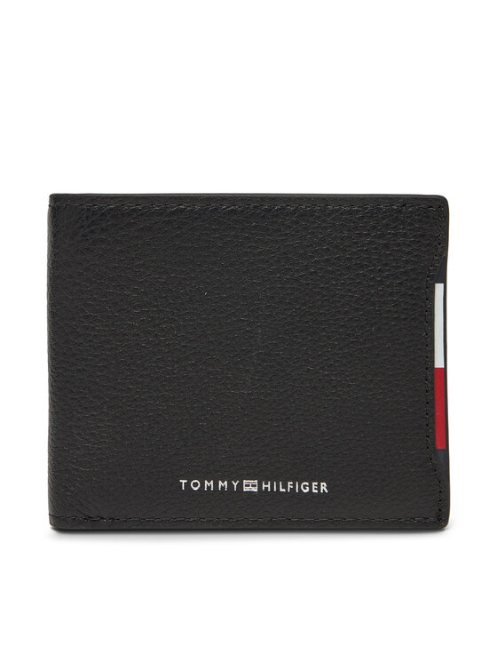 Portofel pentru bărbați Tommy Hilfiger Central Mini Cc Wallet AM0AM13513 Negru