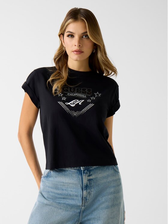 Guess Guess T-shirt 180405 Nero Classic Fit