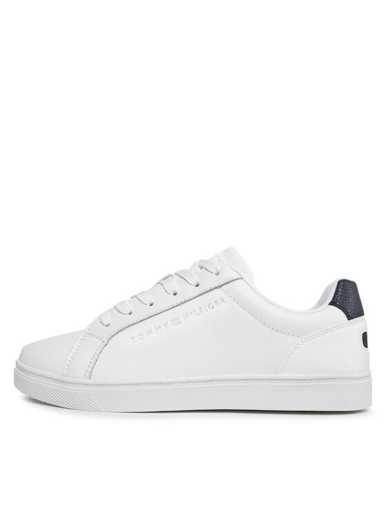 Tommy Hilfiger Tommy Hilfiger Sneakersy Essential Cupsole Sneaker FW0FW07687 Biela
