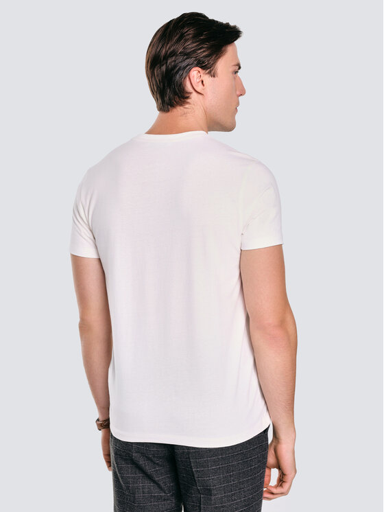 BIG STAR BIG STAR T-Shirt KARR Biały Basic Fit