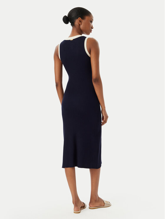 Selmark Selmark Paplūdimio suknelė BO796 Tamsiai mėlyna Slim Fit