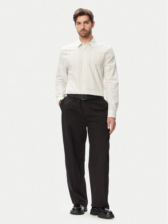Guess Guess Риза 183283 Бял Classic Fit