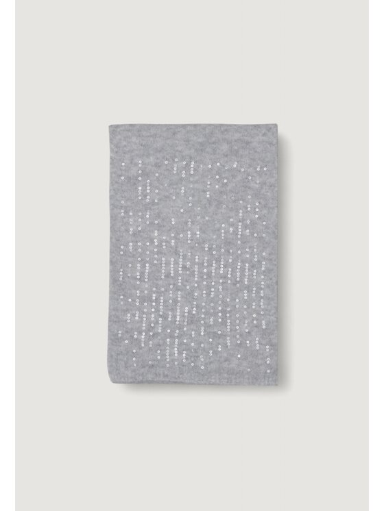 Pieces Pieces Κασκόλ Pcjulietta Long Sequins Scarf Bc Γκρι