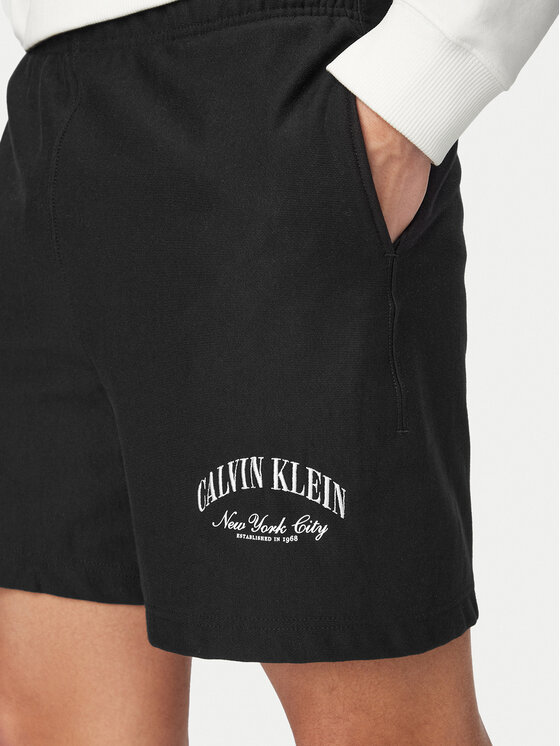 Calvin Klein Jeans Calvin Klein Jeans Sport rövidnadrág Terry LV04RF275G Fekete Regular Fit