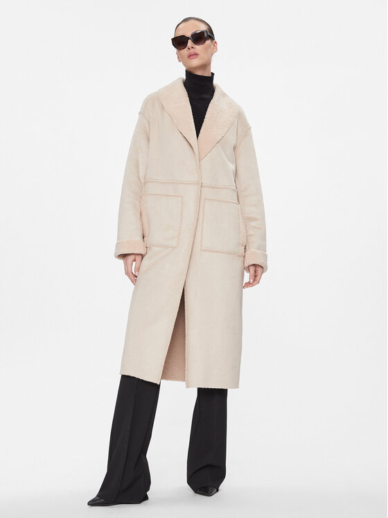 Marc Aurel Marc Aurel Δέρμα προβάτου 5496 1000 93142 Μπεζ Loose Fit