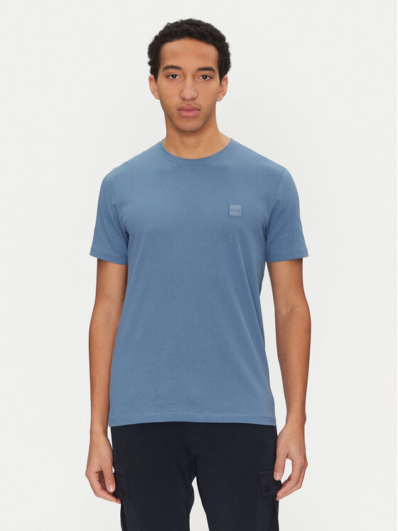 BOSS BOSS Majica Tales 50508584 Modra Relaxed Fit