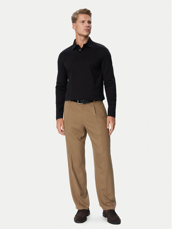 BOSS BOSS Поло 50570431 Чорний Regular Fit