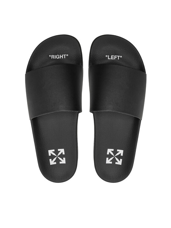 Off-White Off-White Klapki OMIC001S22MAT0011001 Czarny