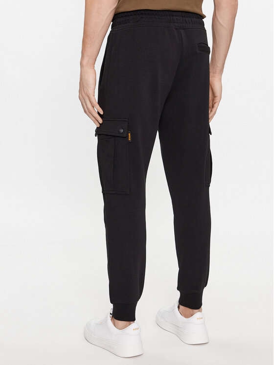 BOSS Boss Spodnji del trenirke Seteam 50507886 Črna Relaxed Fit
