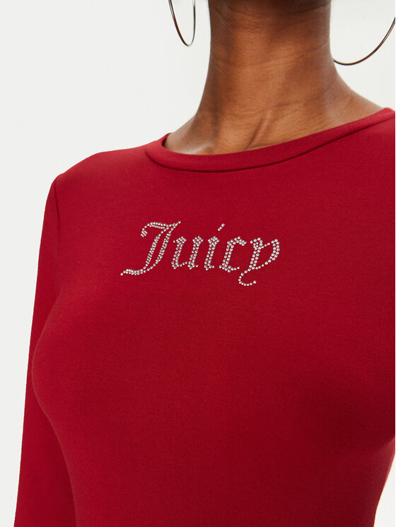 Juicy Couture Juicy Couture Sukienka codzienna Dizzie JCWED24309 Czerwony Slim Fit