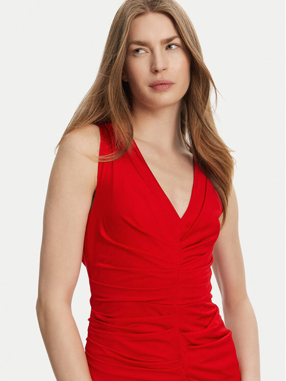 Marella Marella Sukienka koktajlowa Harald 2513621022 Czerwony Slim Fit
