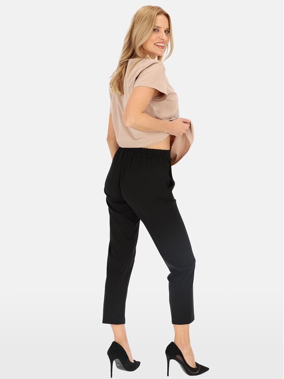 Perso Perso Dámské kalhoty PTE242402F Černá Fitted Fit