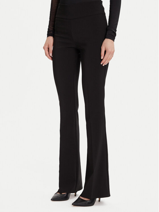 Rinascimento Rinascimento Hlače CFC0125318003 Crna Flare Fit