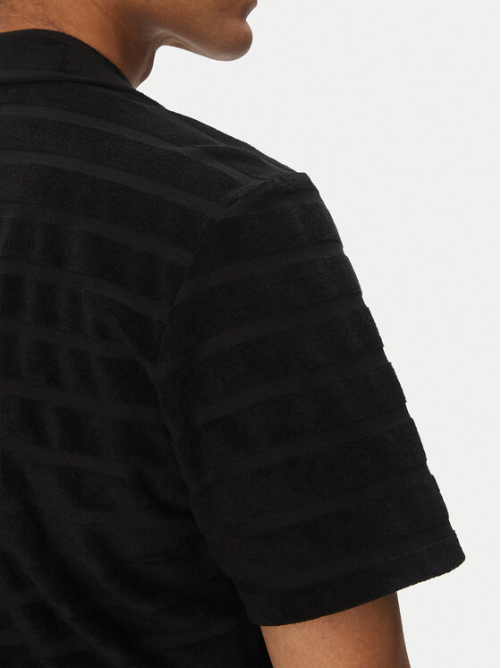 HUGO HUGO Ing Ellino 50539351 Fekete Relaxed Fit