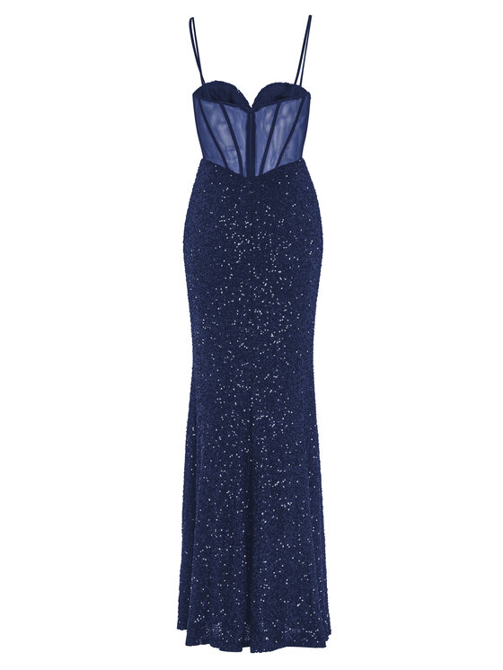 Hey Kyla Hey Kyla Abendkleid 5AI064HK Dunkelblau Regular Fit