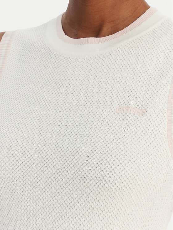 Guess Guess Трикотажна сукня V6GK04 Z0648 Білий Regular Fit