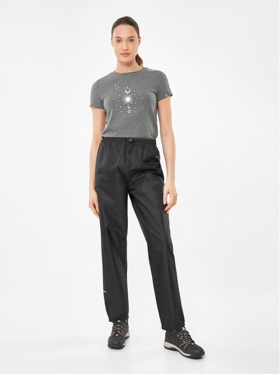 Viking Viking Spodnie przeciwdeszczowe Rainier Lady Czarny Regular Fit