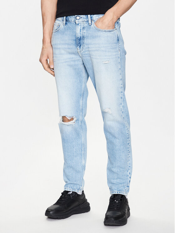 Calvin Klein Jeans Džínsy J30J322815 Modrá Taper Fit