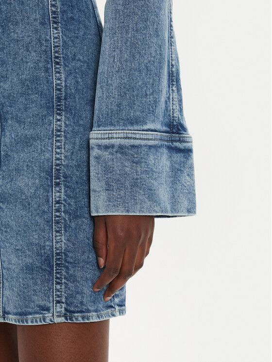 Pepe Jeans Pepe Jeans Džínsové šaty PL953549 Modrá Regular Fit