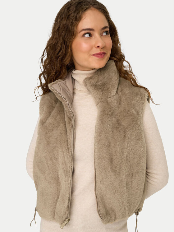 ONLY ONLY Безрукавка Dana 15348986 Бежевий Regular Fit