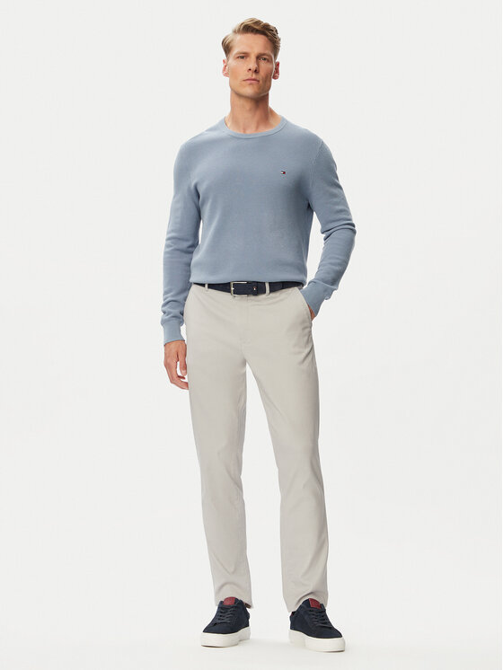 Tommy Hilfiger Tommy Hilfiger Chino nohavice Denton MW0MW43151 Svetlosivá Regular Fit
