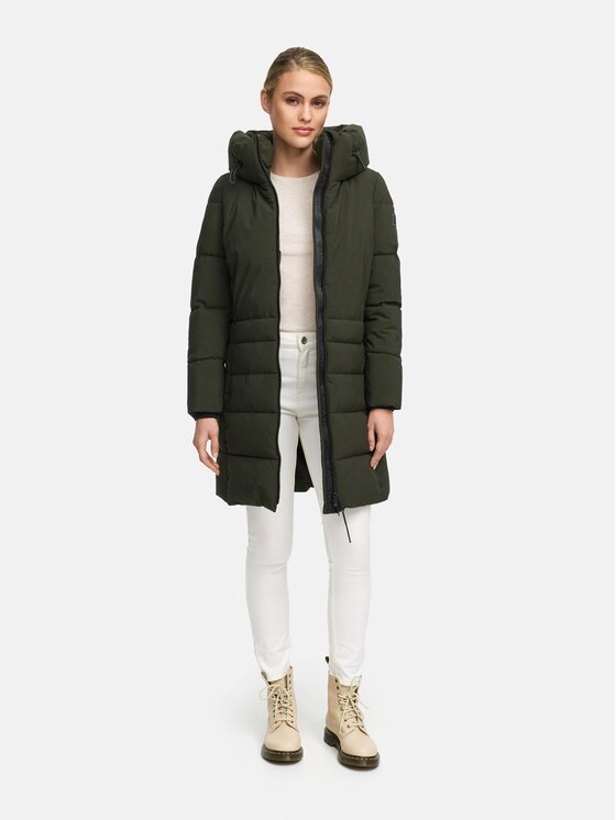 Navahoo Navahoo Kurtka zimowa Mondnebel Zielony Regular Fit