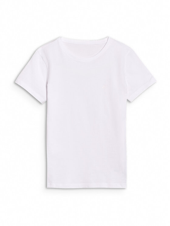 4F 4F T-Shirt NOS Biały Slim Fit