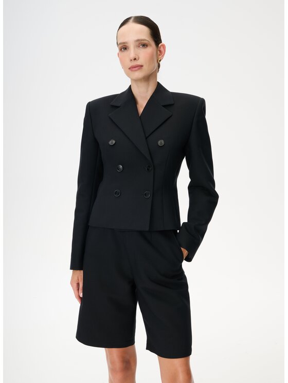 LEBRAND LEBRAND Marynarka Elena Czarny Regular Fit