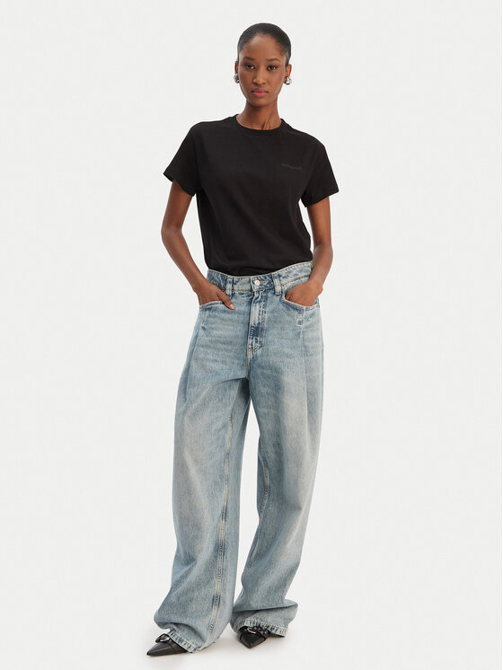 Patrizia Pepe Patrizia Pepe T-krekls 8M1543/J111-K103 Melns Regular Fit