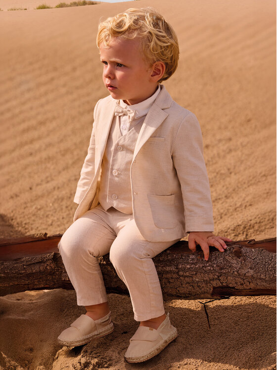 Mayoral Mayoral Pantaloni di tessuto 1517 Beige Regular Fit