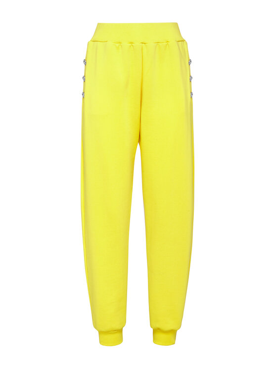 PHILIPP PLEIN PHILIPP PLEIN Teplákové kalhoty 6821 Žlutá Jogger Fit