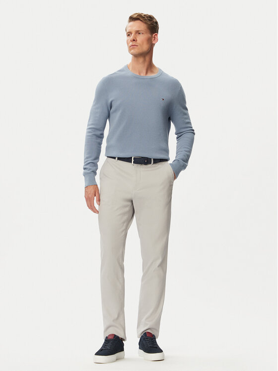 Tommy Hilfiger Tommy Hilfiger Maglione Essential MW0MW36347 Celeste Regular Fit