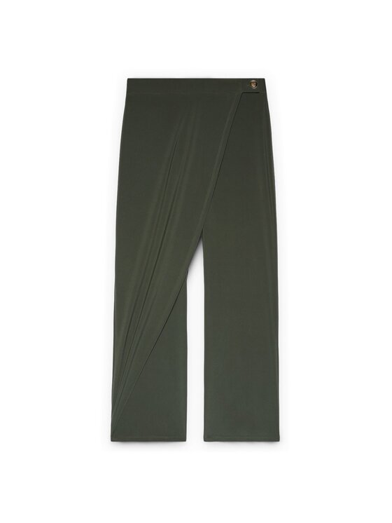 Fiorella Rubino Fiorella Rubino Spodnie materiałowe P838L002391N035 Zielony Regular Fit